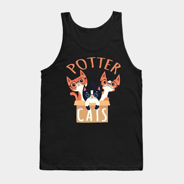 Potter Cats 8 Tank Top by TarikStore